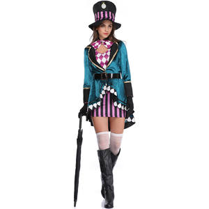 BAIGE venta al por mayor mujeres Halloween Alice hechicera juego <span class=keywords><strong>de</strong></span> rol <span class=keywords><strong>circo</strong></span> mago traje <span class=keywords><strong>de</strong></span> escenario - Product Image 5