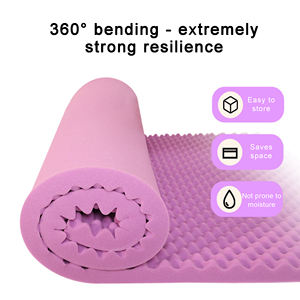 4 Inch Egg Crate Memory Foam <b>Mattress</b> <b>Topper</b> with Cooling <b>Gel</b> Infusion Cotton Cover Hypo-Allergenic & Breathable Soft Firmness - Product Image 6