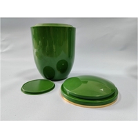 Urne à cendres et Urne de crémation PA007 de couleur vert herbe et matière plastique ABS
