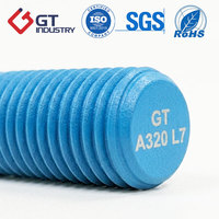 Blue White Zinc Carbon Steel Stud Bolt Metric Fully Threaded Right Hand A193 B7 Stud Bolt