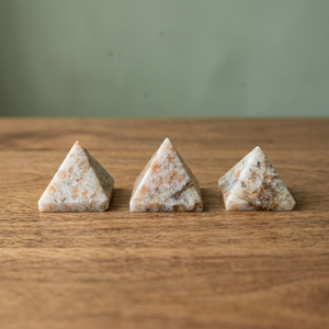 Handmade Small Natural Stone Pyramid <b>Crystal</b> Decor Polished Triangle Shape Home Decoration for Feng Shui Reiki Healing Style - Product Image 1