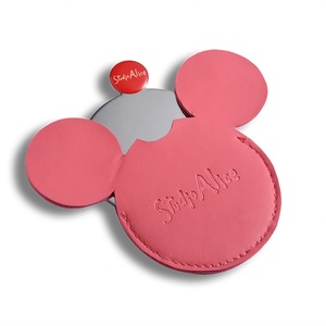 Espejo Cosmético de Bolsillo Compacto y Personalizado de Acero Inoxidable, Económico, con Estuche de PU Bonito - Product Image 3