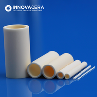 Tubes en céramique d'alumine industrielle à deux extrémités ouvertes pour systèmes d'isolation par circulation en four, services de soudage et de découpe