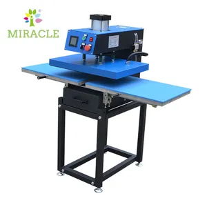 Pneumatic Double Station Dual Station Heat Press machine with slider and bracket