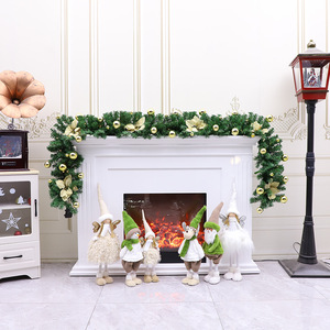 Décoration de rotin de flocon de neige de Noël flocage champ de rotin pour ornement de Noël - Product Image 1