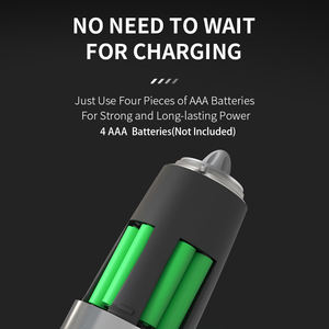 MUYI 배터리 전기 페퍼 밀 조정 가능한 세라믹 거칠기 소금 및 페퍼 밀 페퍼 밀 - Product Image 3