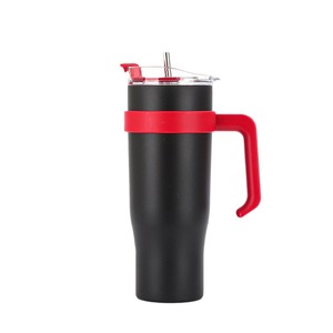 Stainless Steel Insulated Tumbler 40oz With Handle And Straw For Travel Car Use - Product Image 3