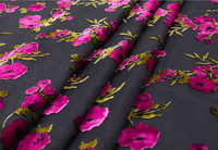 Polyester Coton Soie Velours Velours ignifuge Tissu Velours Burnout Rideau Drapage Tapisserie Jacquard Rideau occultant