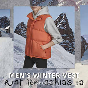 Men's Winter <b>Quilted</b> Lining Cargo Cropped Sleeveless Gilet Jacket Plus Size Reversible Windproof 100% Polyester Work Islamic - Product Image 2