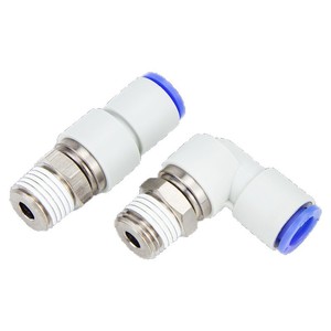 Qingze Pneumatic <b>Quick</b> <b>Connector</b> KSL6 8 10 01 02 Elbow Joint Copper Material For Air Hose Fitting - Product Image 1