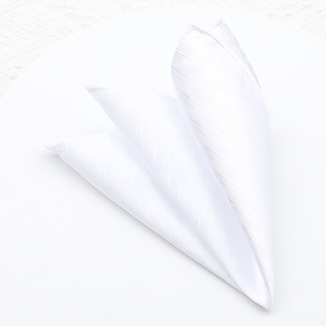 Pañuelo de Bolsillo de Poliéster para Hombre, Diseño Sólido con Rayas Grises y Puntos, Pañuelo de Seda Personalizado para Novios, Bodas, Fiestas, Trajes, Accesorios Tejidos - Product Image 3