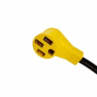 Adaptor Listrik RV Self-Locking 1430P ke 1450R STW 30 Amp hingga 50 Amp, Kabel Ekstensi Generator