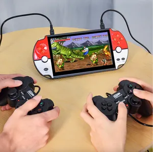 Новейшая 7,1 дюймовая PS5000 HD Двойная игровая консоль, портативная аркадная видеоигра