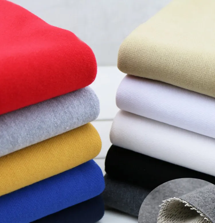 Chine Haute Qualité Superfine tissus en peluche polyester éponge tissu tela-french-terry-precio français éponge tissus pour vêtements