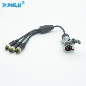 5Pin Trailer Coil Cable Set For 3-Channel Camera Display - Trunk Cable Set Coil Cable Trailer Cable Truck Cable Cable