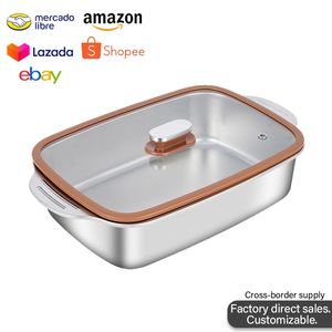 Plat de cuisson en acier inoxydable, plateau à poisson, grille, <span class=keywords><strong>accessoires</strong></span> de cuisine, outils de cuisson - Product Image 6