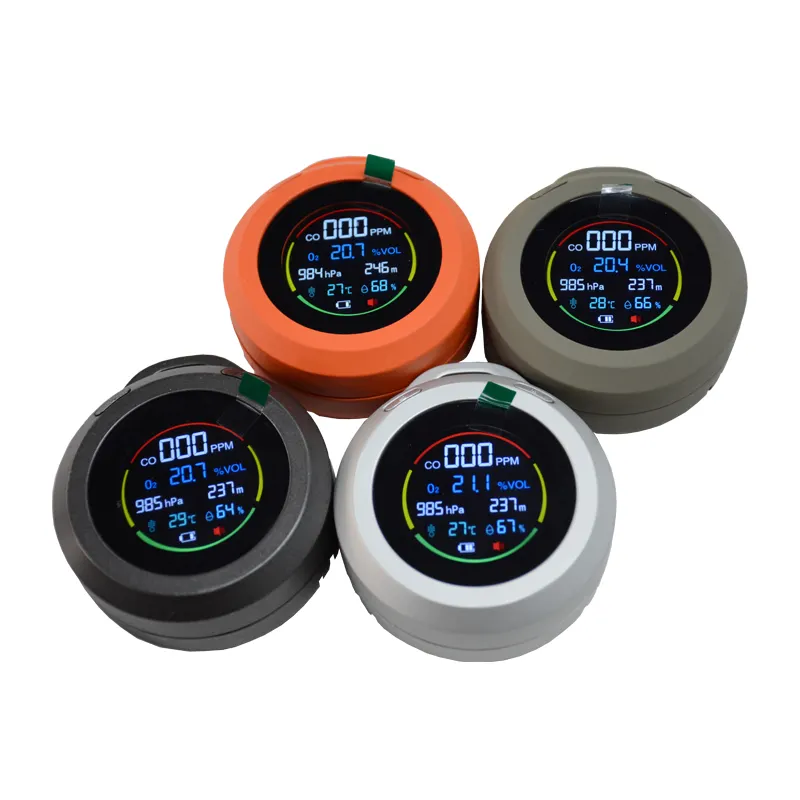 Luchtkwaliteit Monitor Draagbare Lcd Hd Scherm Gas Analyzer Nauwkeurigheid Co Rookmelder Zuurstofmeter O2 Gasdetector Voor Klimmen