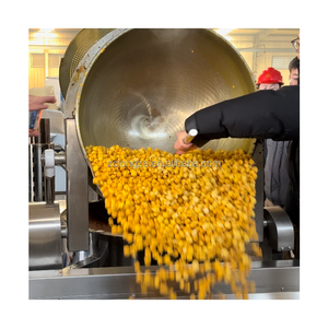 Grande Machine à Popcorn Automatique Commerciale et Industrielle, 100L 200L, au Caramel, Électrique et à Gaz, Fournisseur de Ligne de Production de Popcorn Chinois - Product Image 2