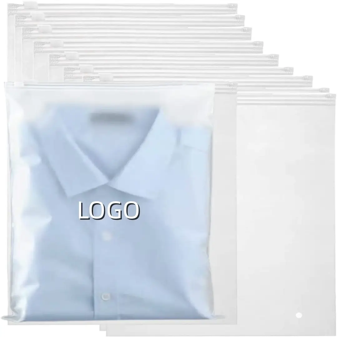 CTCX Zipper Package Ziplock Bags For Packaging Slider Zipper Lock Ldpe Plastic Bag Custom Frosted Cloth Packaging Bag With Zip