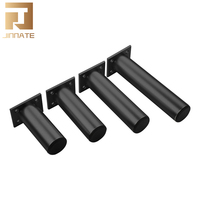 Pieds de table et de chaise réglables en hauteur en aluminium, couleur noir argenté, pour hôtel, cuisine, atelier, mobilier