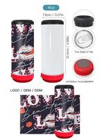 Gobelet intelligent à sublimation 4-en-1 de 16 oz avec haut-parleur sans fil et refroidisseur de canettes pour fêtes en extérieur, 25 pièces/carton, entrepôt RTS USA