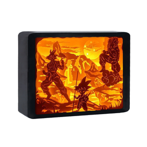 Luz de Noche LED 3D de <span class=keywords><strong>Dragon</strong></span> <span class=keywords><strong>Ball</strong></span> Z Goku, Caja de Luz con Marco de Fotos de Anime, Lámpara para Habitación de Niños, Regalos para Chicos - Product Image 4