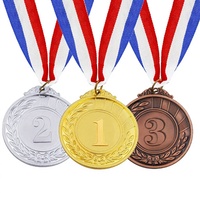 Médailles de finisseur de course sportive personnalisées avec ruban – Alliage de zinc, impression typographique, design personnalisable pour thèmes artistiques, sculptures, musique