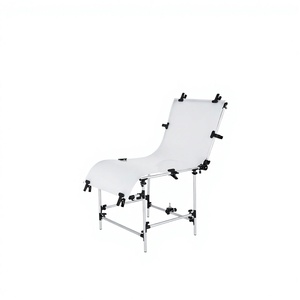 <span class=keywords><strong>Table</strong></span> de Prise de Vue Photo Blanche de Qualité 60x130cm, Chaise de Studio Photo pour Équipement Photographique et Prise de Vue en Studio - Product Image 2