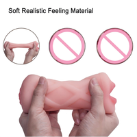 Masturbadores de Bolsillo 2 en 1 Portátiles para Hombres, Masturbadores Masculinos Realistas, Copa Masturbadora Fácil de Limpiar