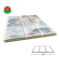 Panneau de plafond en stratifié plastique, panneau mural en PVC blanc marbré