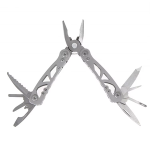 Mini thép không gỉ đa công cụ Pocket-Folding plier Screwdriver Survival cắm trại công cụ Metric Hệ thống đo lường - Product Image 2