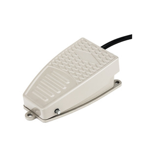 Foot <b>Switch</b> EKW-5A-B 220V AC SPST Self Locking Resetting With Wiring Aluminum Shell Silver Contacts - Product Image 1