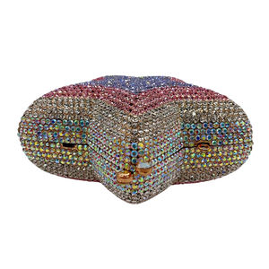 กระเป๋าคลัทช์รูปดาวประดับคริสตัลหรูหราสำหรับผู้หญิง น่ารัก เหมาะสำหรับออกงานกลางคืน - Product Image 6