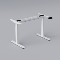 PRORIALS Cadre de bureau assis-debout réglable en hauteur, certifié BIS, classique, portable, extensible, en métal, vitesse 25 mm/s