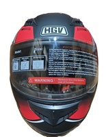 Nuevo Casco Integral para Triciclo Peru, Doble Visor, Talla Única, Material PP, 1 Año de Garantía, Protección Contra Impactos para el Ciclista, Rojo