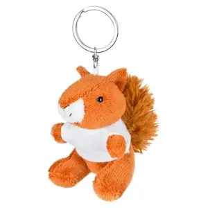 Portachiavi di peluche a forma di scoiattolo, merchandising personalizzato - Product Image 1