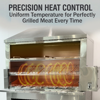 Barbecue Rotatif au Charbon de Bois Premium Moderne Brésilien en Acier Inoxydable à 3 Niveaux pour Extérieur Professionnel Jardin