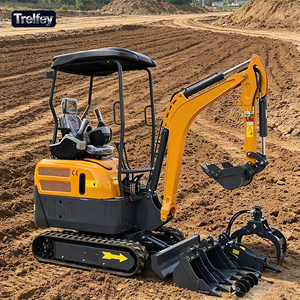 Mini-excavatrice <span class=keywords><strong>de</strong></span> 2 tonnes, excavatrice sur chenilles, micro-excavatrice compacte à oscillation <span class=keywords><strong>de</strong></span> queue zéro, CE EPA Euro 5, pour travaux <span class=keywords><strong>de</strong></span> micro-tranchées, usage domestique et bricolage - Product Image 1