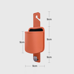 Auto <b>Seat</b> Back Hook Cup Holder Organizer Nappa, Vehicle Rear Storage Metal Multi-Use Sturdy Durable, for BMW Toyota Honda - Product Image 6