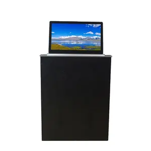 Ultra thin Design integrated with pc motorized computer monitor lift for video conference system