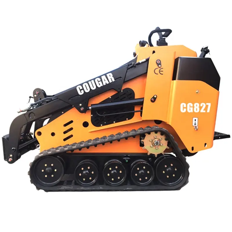 COUGAR 7000LB CG827 รถตักสเตียร์แบบลื่นไถลขนาดเล็กสําหรับเช่าเครื่องยนต์คูโบต้า