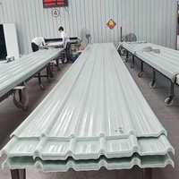 Tôles de toiture ondulées en PRV personnalisées de 0,8 mm à 3,0 mm, diverses couleurs, panneaux en fibre de verre transparents, directement de l'usine OEM