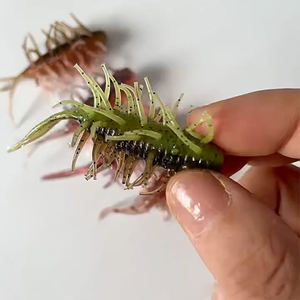 Esche Morbide Galleggianti 4.5cm/1.1g 5.8cm/1.5g Wobbler in PVC Gamberetti Artificiali in Plastica con Sale Esche per Pesci Vermi per Spigola Luccio - Product Image 5