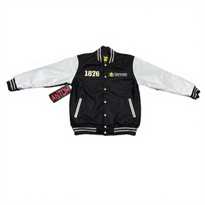 Blouson universitaire vintage personnalisable en toile premium avec col montant, nouvelle collection 2025, pour l'hiver, style décontracté, avec logo personnalisé sur le devant - Product Image 2