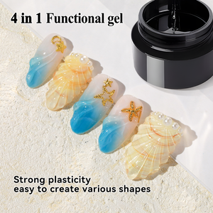 HONEY GIRL 3D UV Gel Art 3D Sculpture Miroir Poudre Doux Solide Colle Bâton Pâte À Modeler Spéléologie Moulage Nail Art Fournitures Top Coat - Product Image 2