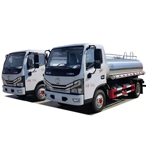 Dongfeng 5000 L camion de transport d'eau potable et de lait camion-citerne à eau en acier inoxydable