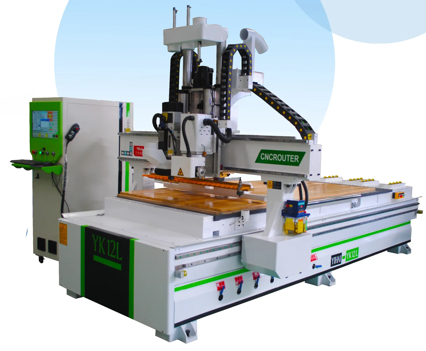 YIHAI Automatic loading and unloading ATC CNC router nesting machine professional in Panel furniture