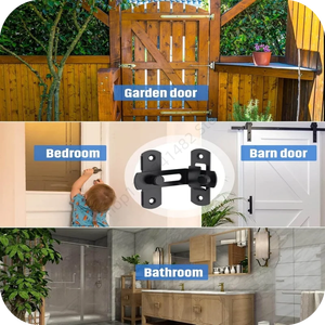 90/180° Stainless Steel <b>Door</b> Lock Guard Latch Bolt Toggle Latch <b>Sliding</b> <b>Barn</b> <b>Door</b> Lock Wine Cabinet Closet Right Angle Lock - Product Image 6