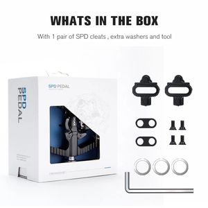 CXWXC 2 In 1 bisiklet kilidi pedalı alüminyum Anti-kayma mühürlü rulman kilit pedalı aksesuarları - Product Image 6