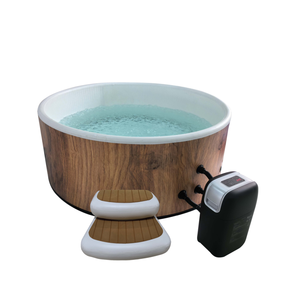 Piscine <span class=keywords><strong>SPA</strong></span> gonflable ronde à prix d'usine <span class=keywords><strong>pour</strong></span> l'extérieur avec <span class=keywords><strong>couverture</strong></span> <span class=keywords><strong>isolante</strong></span>, pompe et application <span class=keywords><strong>pour</strong></span> smartphone - Product Image 2